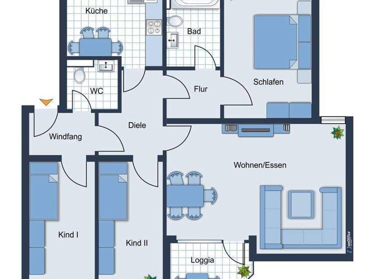 Wohnung zum Kauf 315.000 € 4 Zimmer 98 m² Aplerbecker Mark Dortmund / Aplerbeck 44287