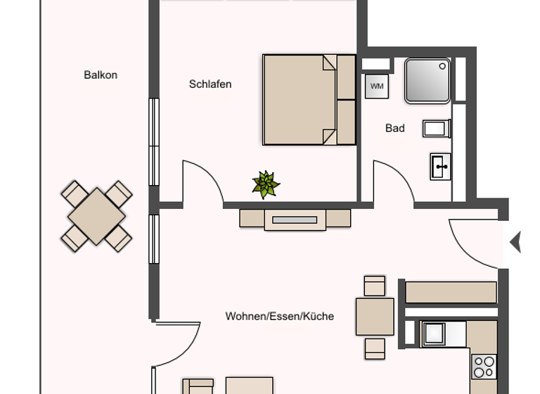 Wohnung zur Miete - Erstbezug 1.170 € 2 Zimmer 59,9 m² 1. Geschoss frei ab sofort Lange Straße 65 Innenstadt Fürth 90762
