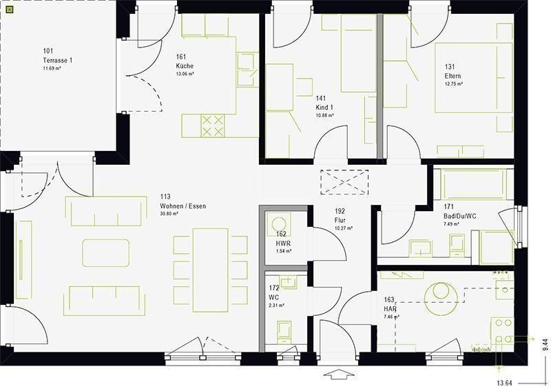 Einfamilienhaus zum Kauf 301.749 € 4 Zimmer 106 m²<br/>Wohnfläche 560 m²<br/>Grundstück Hoof Sankt Wendel 66606