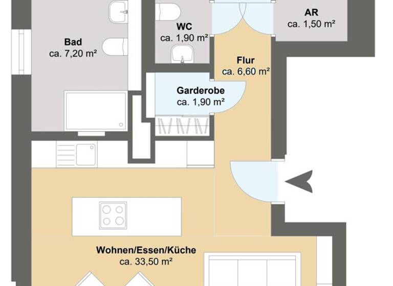 Wohnung zum Kauf 995.000 € 3 Zimmer 85 m² 1. Geschoss Alsterdorf Hamburg 22297