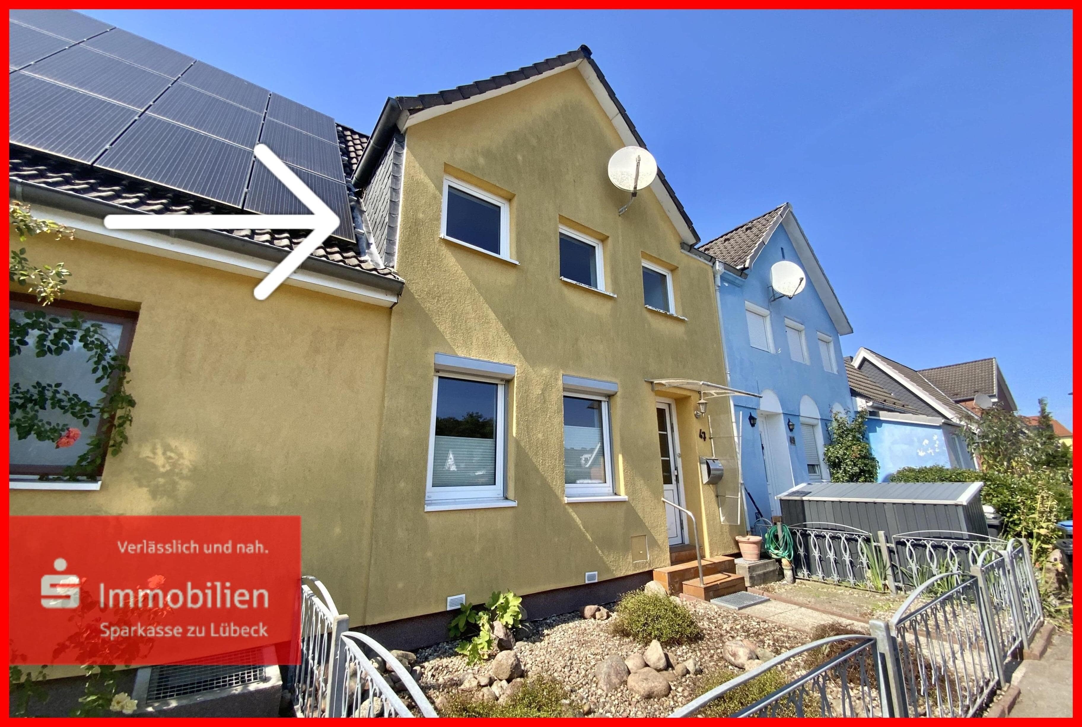 Reihenmittelhaus zum Kauf 185.000 € 3 Zimmer 78 m²<br/>Wohnfläche 400 m²<br/>Grundstück ab sofort<br/>Verfügbarkeit Herrenwyk Lübeck 23569