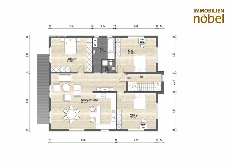 Wohnung zum Kauf 489.000 € 4 Zimmer 133 m²<br/>Wohnfläche 1.<br/>Geschoss Bergheim Troisdorf-Bergheim 53844