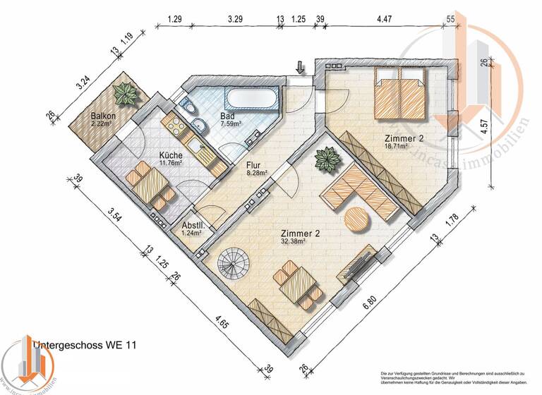 Maisonette zum Kauf 248.640 € 6 Zimmer 148,1 m² 2. Geschoss Braunschweiger Straße 33 Sudenburg Magdeburg 39112