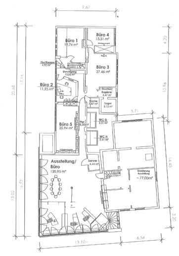 Bürofläche zur Miete provisionsfrei 900 € 259 m²<br/>Bürofläche Wittmar 38329