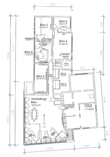 Bürofläche zur Miete provisionsfrei 900 € 259 m² Bürofläche Wittmar 38329