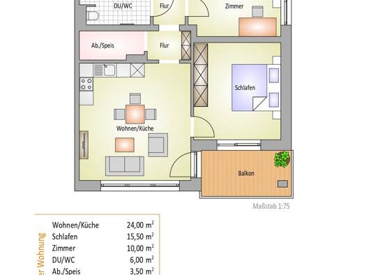 Wohnung zur Miete nur mit Wohnberechtigungsschein 363 € 3 Zimmer 66 m² frei ab 01.12.2025 Auenweg 5a Plattling 94447