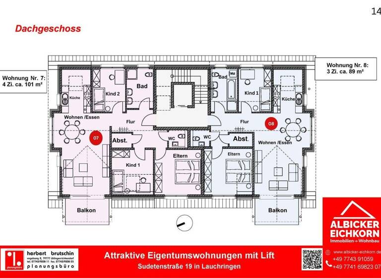 Wohnung zum Kauf provisionsfrei 445.000 € 3 Zimmer 89 m² 3. Geschoss Unterlauchringen Lauchringen 79787
