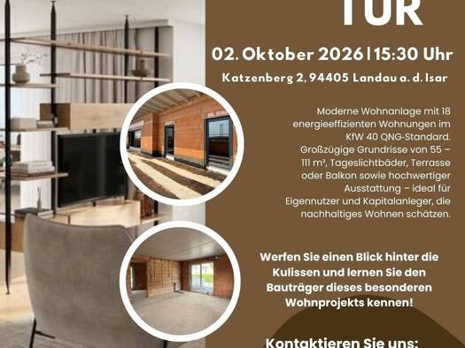 Wohnung zum Kauf provisionsfrei 381.170 € 3 Zimmer 81,1 m² Landau Landau an der Isar 94405