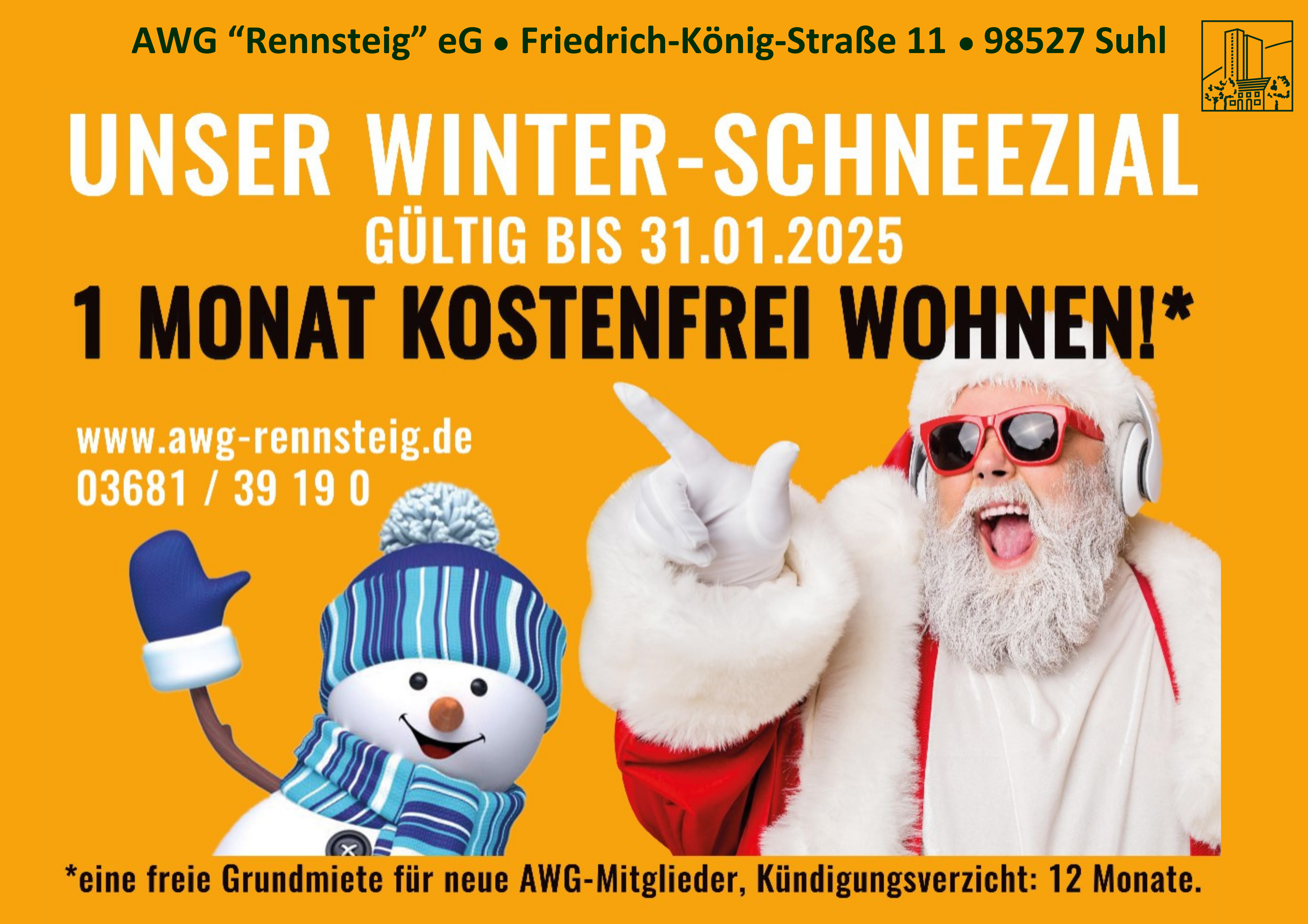 Wohnung zur Miete 416 € 2 Zimmer 54,3 m²<br/>Wohnfläche 12.<br/>Geschoss Friedrich-König-Straße 11 Wahlbezirk 13 Suhl 98527