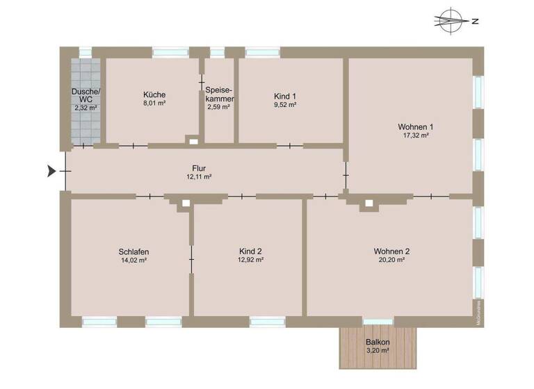 Wohnung zum Kauf provisionsfrei 299.000 € 5 Zimmer 100 m² 1. Geschoss Madamenweg 173 Braunschweig 38118
