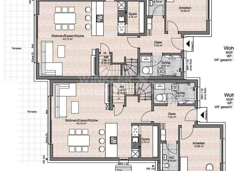 Doppelhaushälfte zum Kauf - Erstbezug provisionsfrei 771.955 € 5,5 Zimmer 149,4 m² 388 m² Grundstück Eichelberg Bayreuth 95448