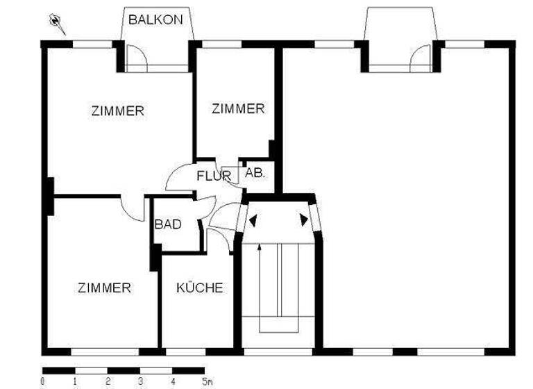 Wohnung zur Miete 893 € 6 Zimmer 111,8 m² 2. Geschoss frei ab 17.03.2026 Hinter den Ellern 41 Hemelingen Bremen 28309