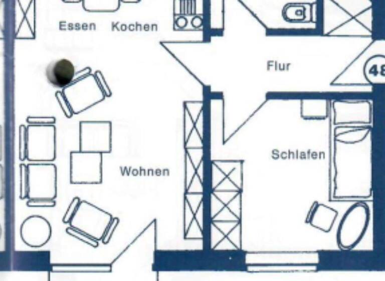 Wohnung zum Kauf 158.000 € 1,5 Zimmer 43,7 m² 1. Geschoss Bremer Straße 48c Buchholz Buchholz in der Nordheide 21244