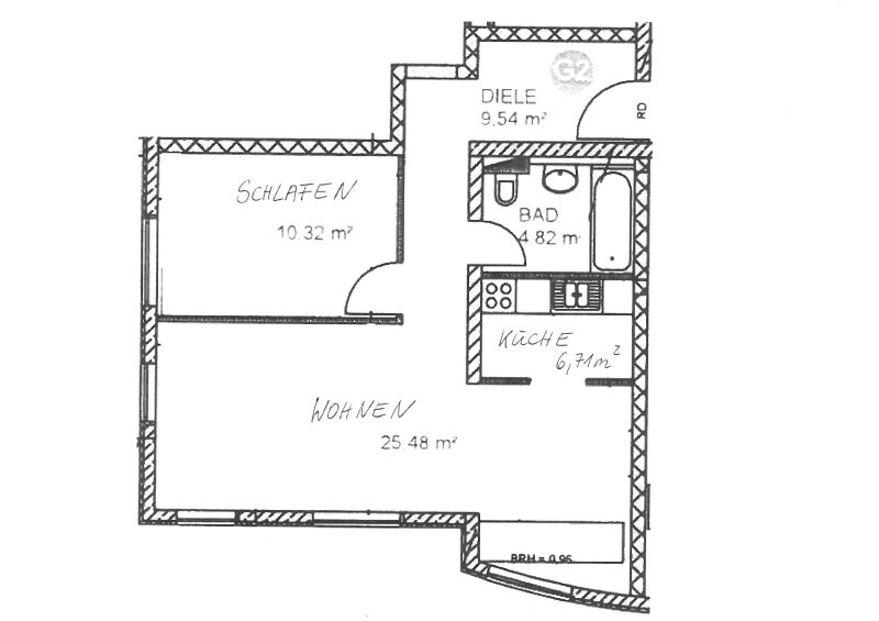 Wohnung zur Miete 427 € 2 Zimmer 57,8 m²<br/>Wohnfläche EG<br/>Geschoss Kesselsdorf Kesselsdorf 01723