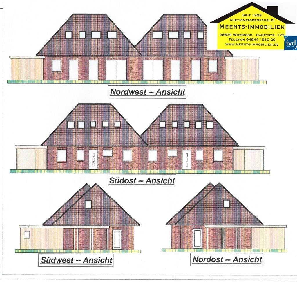 Doppelhaushälfte zum Kauf 345.000 € 5 Zimmer 100 m²<br/>Wohnfläche 750 m²<br/>Grundstück Spetzerfehn Großefehn 26629