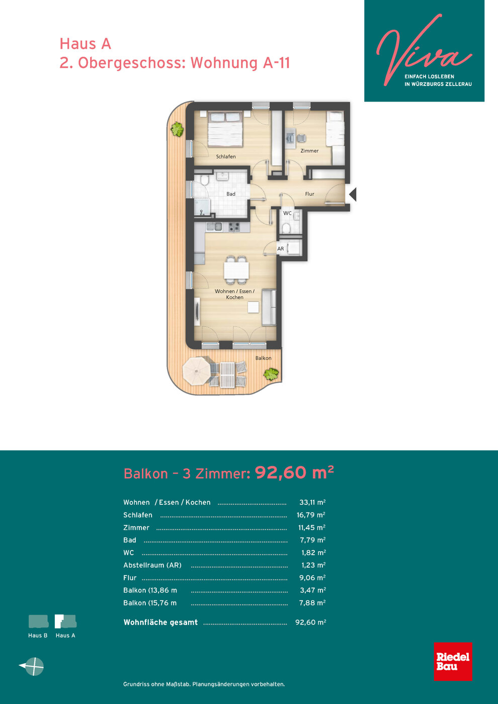 Wohnung zum Kauf provisionsfrei 569.000 € 3 Zimmer 92,6 m²<br/>Wohnfläche Zellerau Würzburg 97082