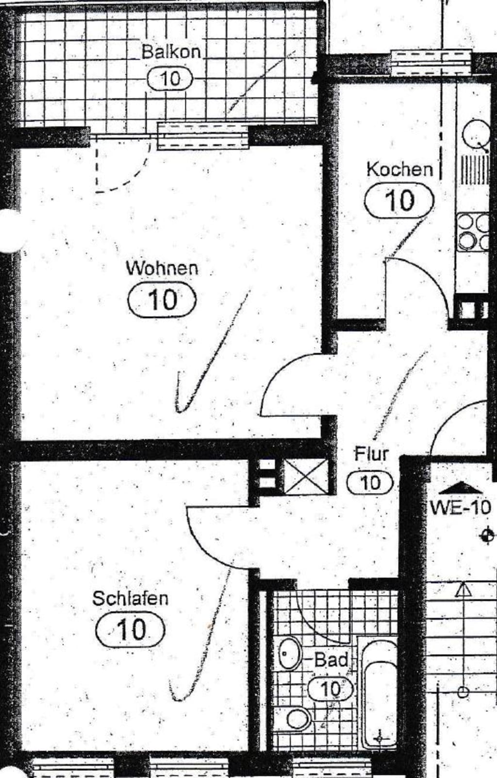 Wohnung zur Miete Wohnen auf Zeit 1.400 € 3 Zimmer 60 m²<br/>Wohnfläche 31.12.2024<br/>Verfügbarkeit Jakobstraße Nordviertel Essen 45141