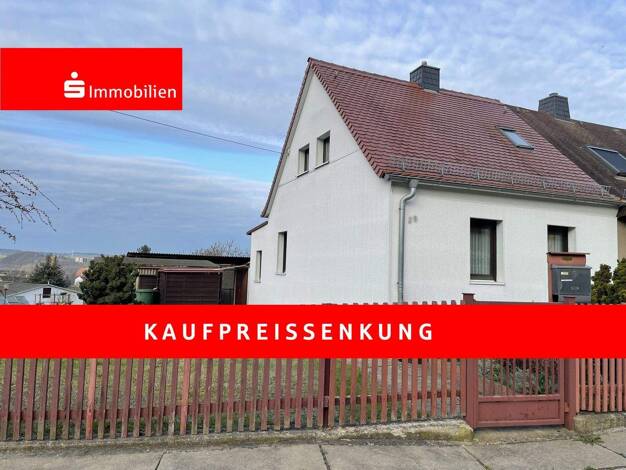 Doppelhaushälfte zum Kauf 80.000 € 3 Zimmer 60 m² 1.071 m² Grundstück frei ab sofort Zwötzen Gera 07551