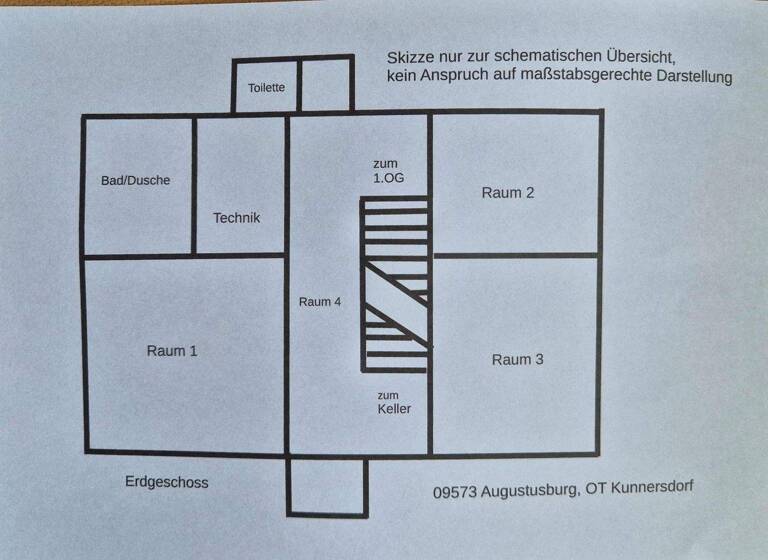 Einfamilienhaus zum Kauf 55.000 € 5 Zimmer 105 m² 360 m² Grundstück Talstraße Kunnersdorf Augustusburg 09573