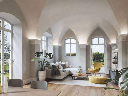 Wohnung zur Miete 1.100 € 4 Zimmer 100,7 m² EG frei ab 01.07.2026 Domänenstraße 6 Lettin Halle (Saale) 06120