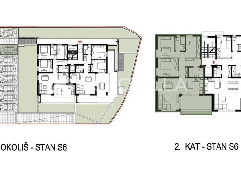 Wohnung zum Kauf 419.540 € 3 Zimmer 96 m² 2. Geschoss Kastela 21216