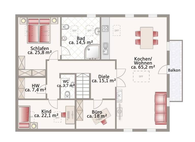 Wohnung zum Kauf 775.000 € 4 Zimmer 160 m²<br/>Wohnfläche Dachgeschoss, 2.<br/>Geschoss Innthal Söchtenau 83139