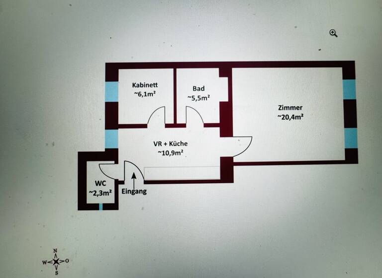 Wohnung zum Kauf 189.000 € 2 Zimmer 46,7 m² Wien,Favoriten 1100