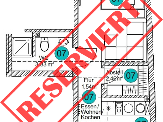 Studio zum Kauf provisionsfrei 89.000 € 1 Zimmer 25,2 m² 3. Geschoss frei ab 01.12.2026 Fridingen an der Donau 78567