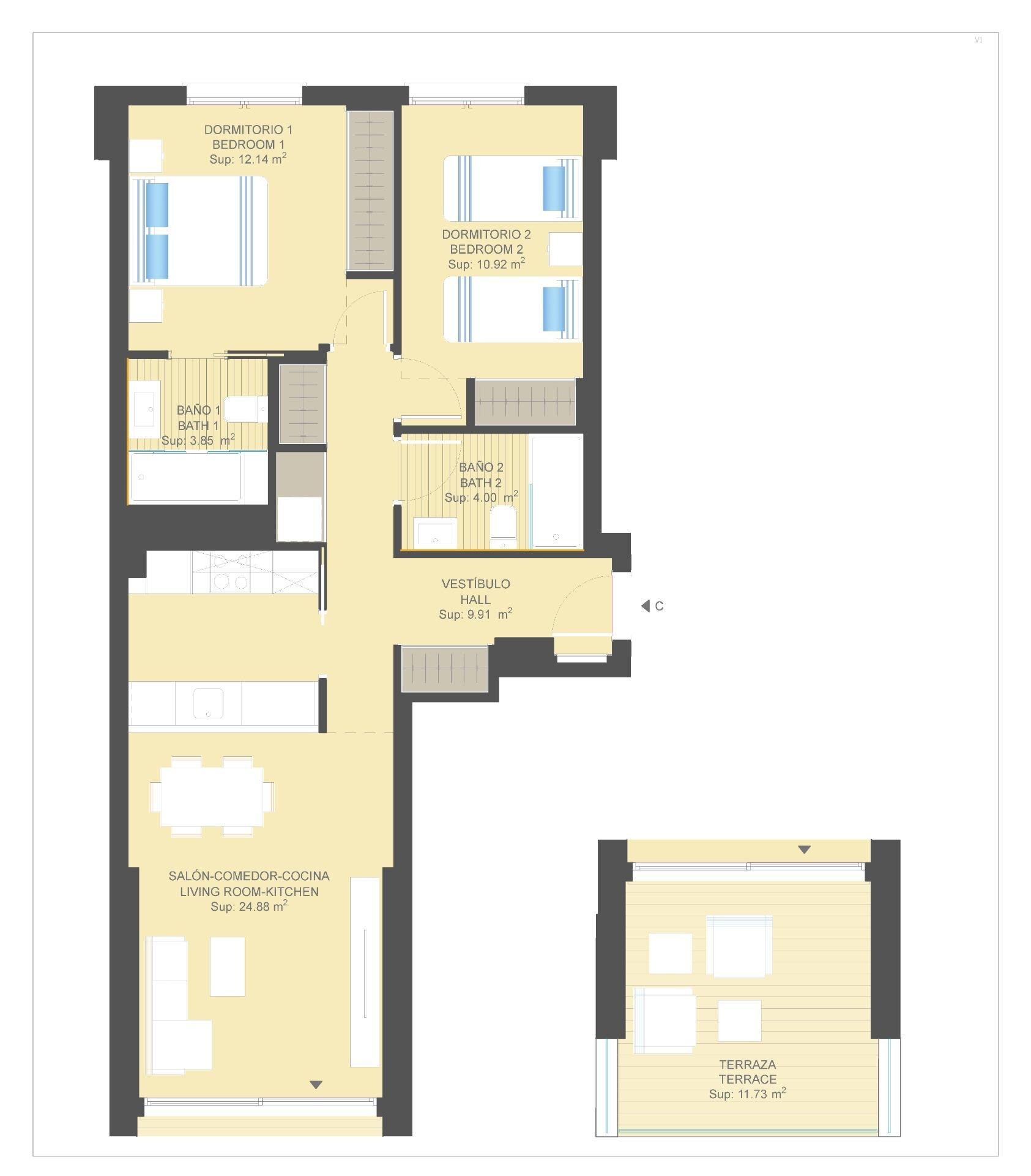 Studio zum Kauf provisionsfrei 246.000 € 3 Zimmer 101 m²<br/>Wohnfläche ORIHUELA COSTA