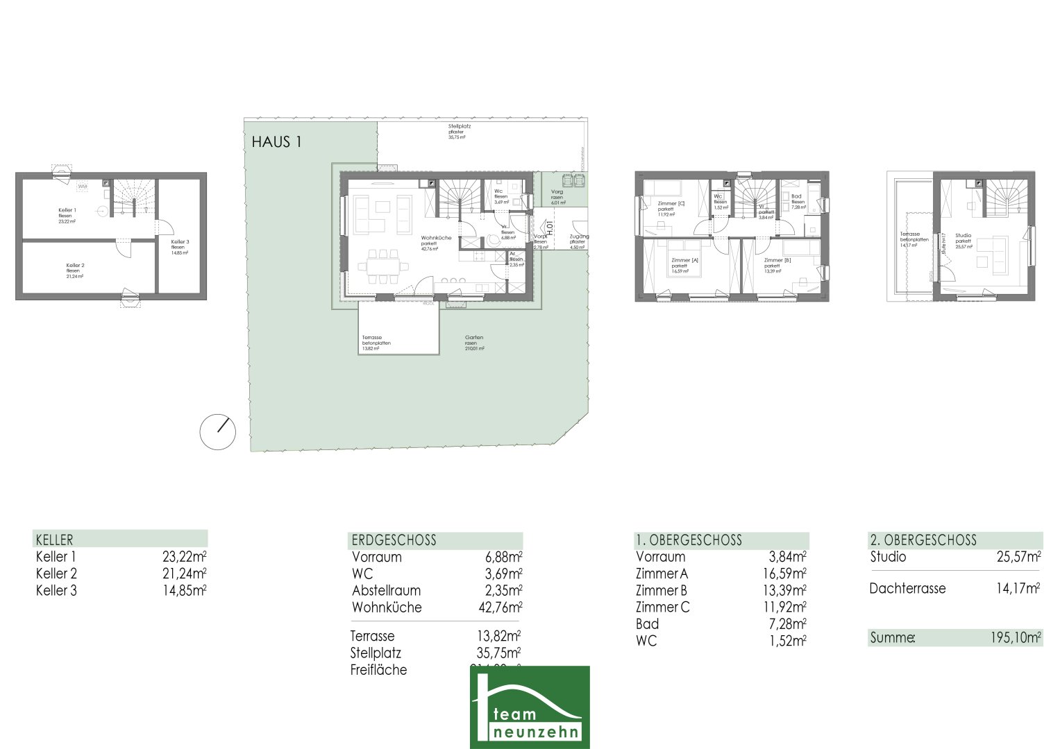 Einfamilienhaus zum Kauf 1.190.001 € 5 Zimmer 136 m²<br/>Wohnfläche Alleiten 1 Klosterneuburg 3400