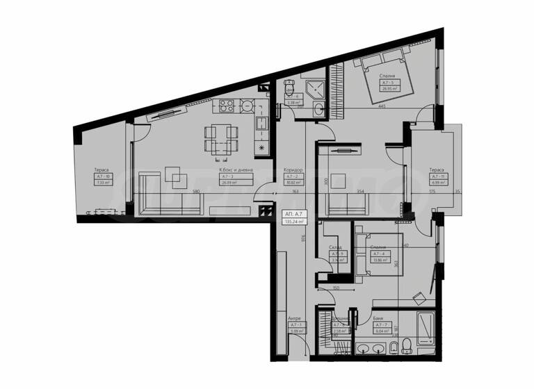 Studio zum Kauf 300.319 € 166,8 m² Sofia