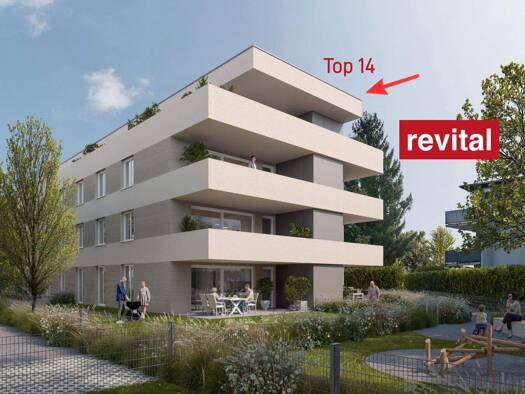 Terrassenwohnung zum Kauf - Erstbezug 3 Zimmer 70 m² 3. Geschoss Widum 32 Lustenau 6890