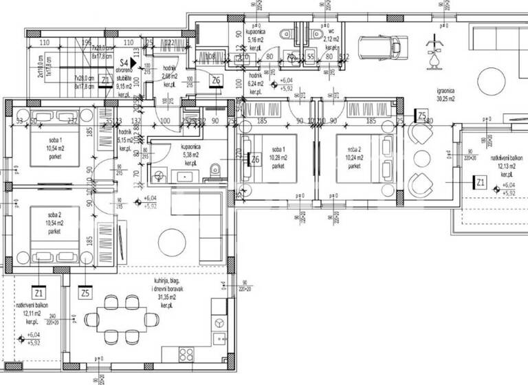 Wohnung zum Kauf 1.115.000 € 5 Zimmer 171 m² 2. Geschoss Petrcane - Kozino