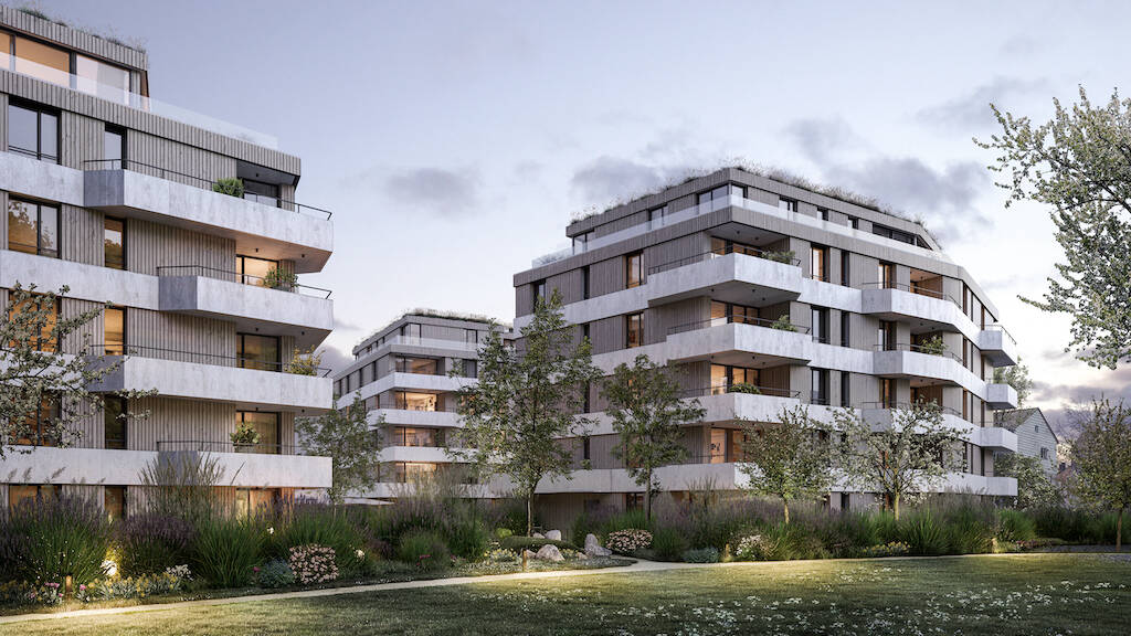 Wohnung zum Kauf - Erstbezug provisionsfrei 755.000 € 2 Zimmer 95 m² 3. Geschoss Herderstraße 4, 6, 8 West Rosenheim 83024