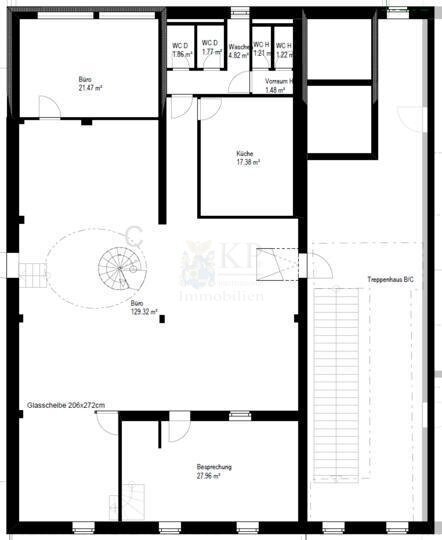 Bürofläche zur Miete 9,90 € 8 Zimmer 330 m²<br/>Bürofläche ab 220 m²<br/>Teilbarkeit Igstadt - Mitte Wiesbaden 65207