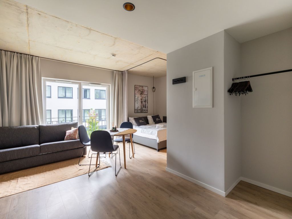 Wohnung zur Miete Wohnen auf Zeit 3.572 € 1 Zimmer 22 m²<br/>Wohnfläche 24.11.2024<br/>Verfügbarkeit Stresemannstraße Stadtmitte Düsseldorf 40210