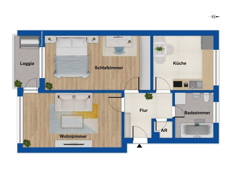 Wohnung zum Kauf 169.000 € 2 Zimmer 63 m² 3. Geschoss Kaltenkirchen 24568