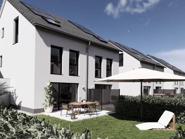 Doppelhaushälfte zum Kauf - Neubau provisionsfrei 549.900 € 5 Zimmer 142 m² 202 m² Grundstück Hahnheim 55278