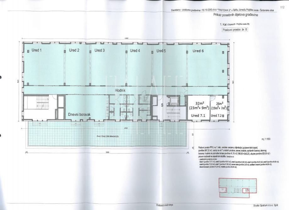 Büro-/Praxisfläche zur Miete 2.200 € 1 Zimmer Firule