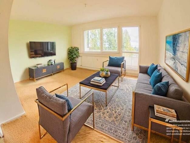 Wohnung zur Miete 395 € 3 Zimmer 62,5 m² 5. Geschoss Georg-Dreke-Ring 56 Prenzlau 17291