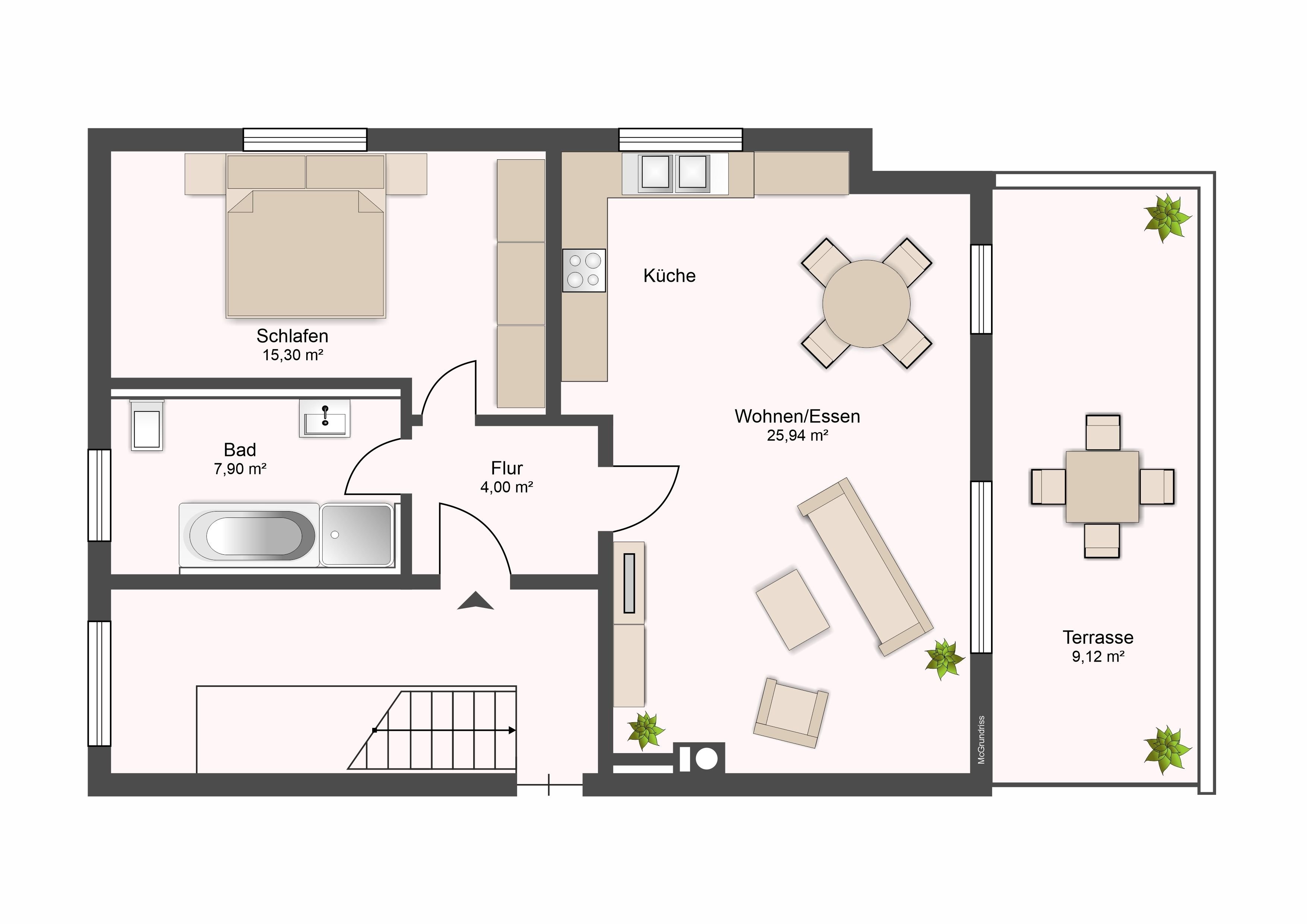 Wohnung zum Kauf provisionsfrei 299.000 € 2 Zimmer 67 m²<br/>Wohnfläche 2.<br/>Geschoss Kriegshaber Augsburg 86156