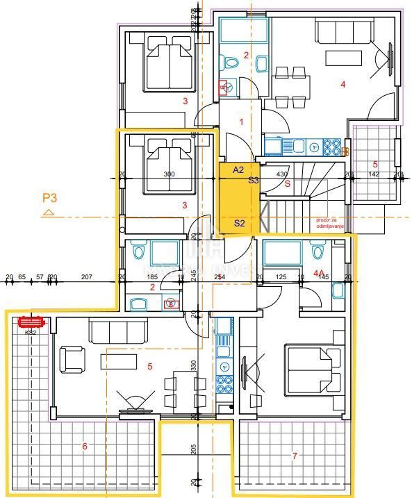 Wohnung zum Kauf 240.000 € 3 Zimmer 75 m²<br/>Wohnfläche Novalja center 53291