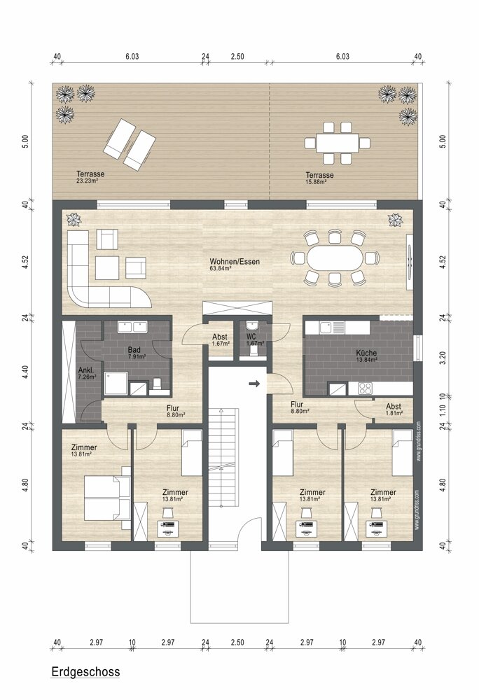 Wohnung zum Kauf 890.000 € 5 Zimmer 210 m²<br/>Wohnfläche EG<br/>Geschoss Fulerum Essen 45149