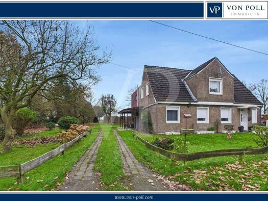 Doppelhaushälfte zum Kauf 104.900 € 4 Zimmer 95 m² 1.500 m² Grundstück Widdelswehr/Jarßum Emden 26725