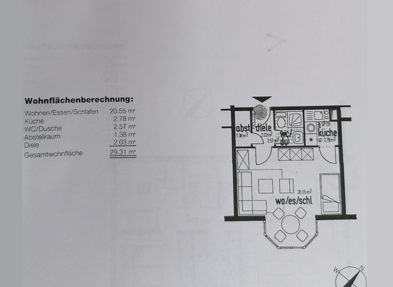 Studio zum Kauf 130.000 € 1 Zimmer 29,3 m² 4. Geschoss Schwetzingerstadt Mannheim 68165