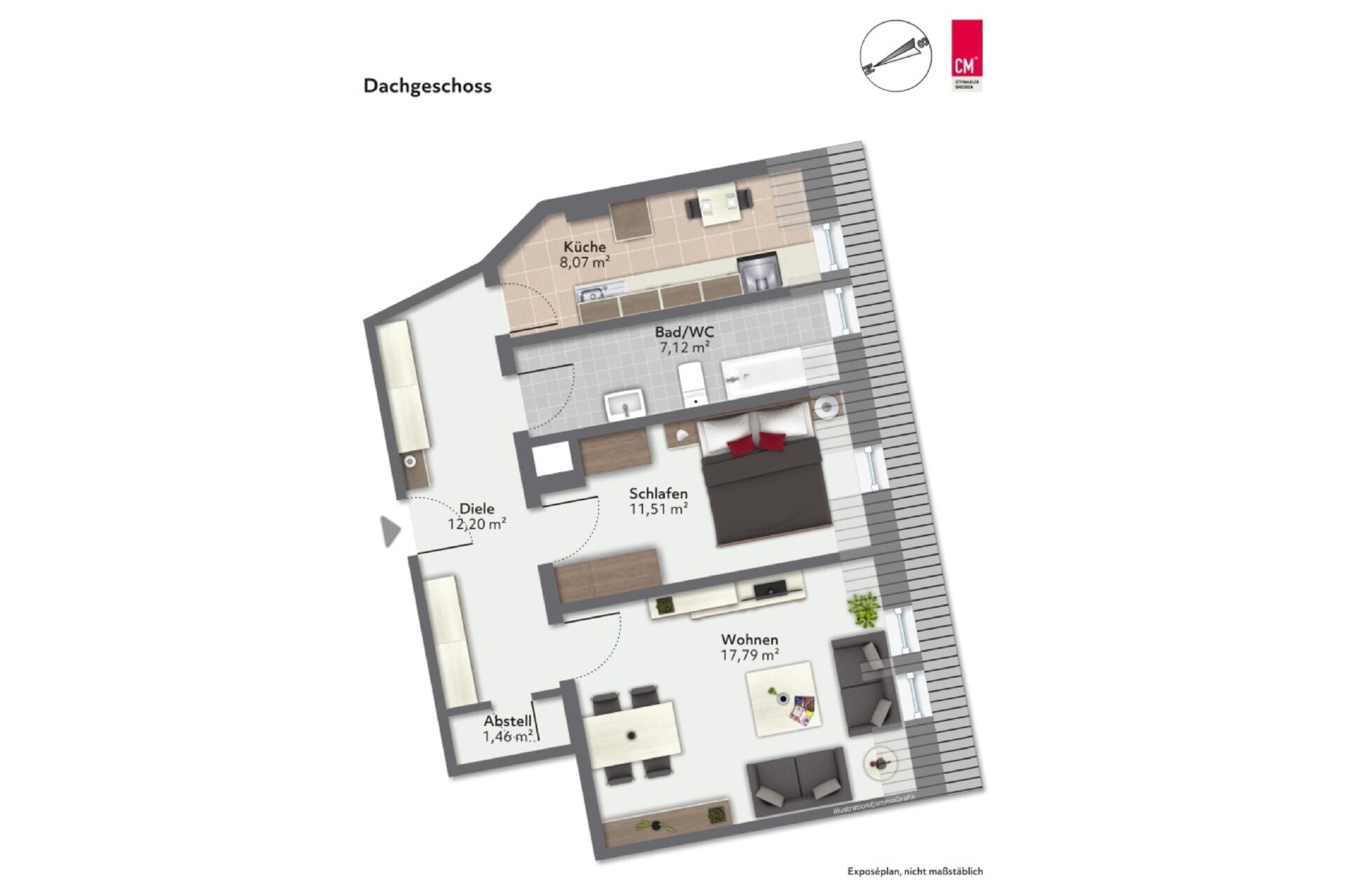 Wohnung zum Kauf 150.000 € 2 Zimmer 58 m²<br/>Wohnfläche Radeberger Vorstadt (Jägerstr.) Dresden 01099