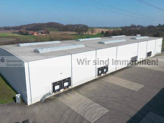 Lagerhalle zur Miete provisionsfrei 4.400 m² Lagerfläche teilbar ab 1.500 m² Osterberg Lotte 49504
