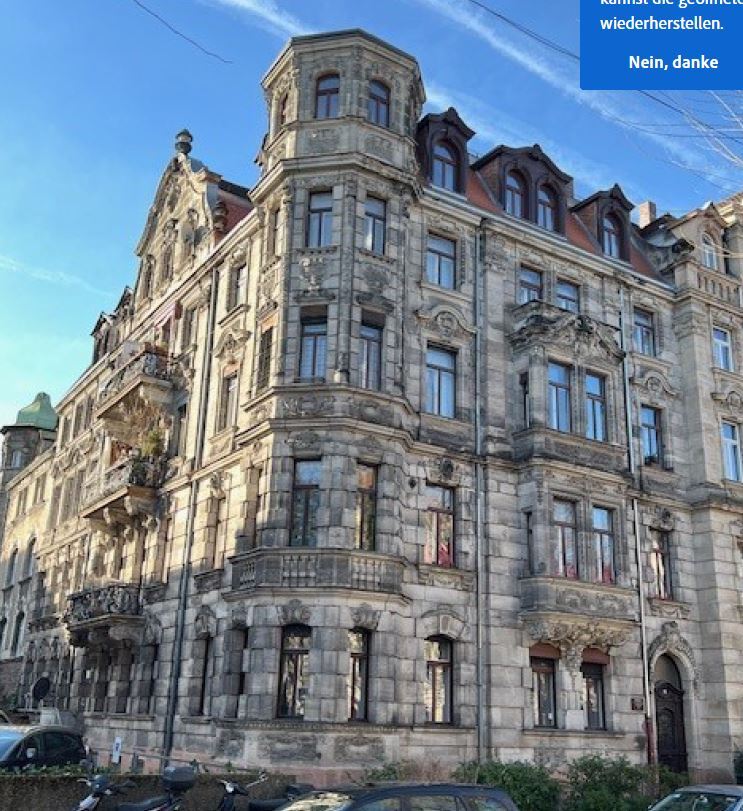 Wohnung zur Miete 955 € 4 Zimmer 95 m²<br/>Wohnfläche 4.<br/>Geschoss ab sofort<br/>Verfügbarkeit Stadtpark / Stadtgrenze 21 Fürth 90762