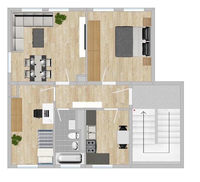 Wohnung zur Miete 392 € 3 Zimmer 65,3 m²<br/>Wohnfläche 2.<br/>Geschoss Reußner Str. 31 Merzdorf Riesa 01591