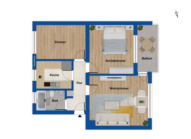 Wohnung zum Kauf 249.000 € 3 Zimmer 68 m² 2. Geschoss Enzisweiler Bodolz 88131